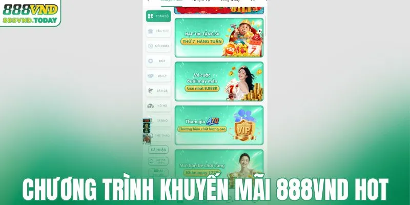 Chương trình khuyến mãi 888VND hot