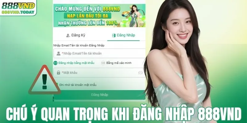 Chú ý quan trọng khi thực hiện đăng nhập vào nhà cái