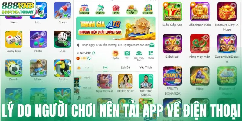 Lý do người chơi nên tải app về điện thoại